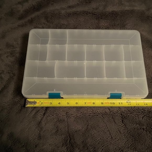 Plastic Storage case with Adjustable Compartments for Crafts Jewelry B… - Picture 10 of 13